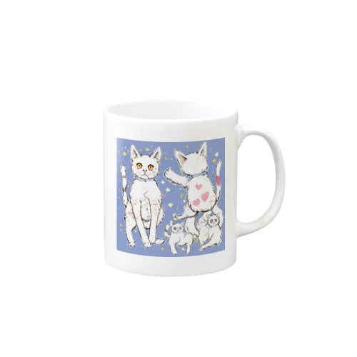 可愛いだけじゃない！ ガンギマリ猫の魅力満載！ Mug