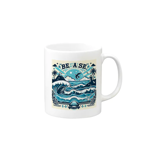 青い海 Mug