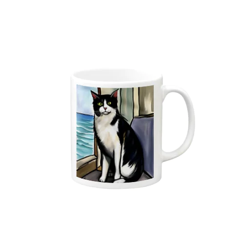 旅する猫 Mug