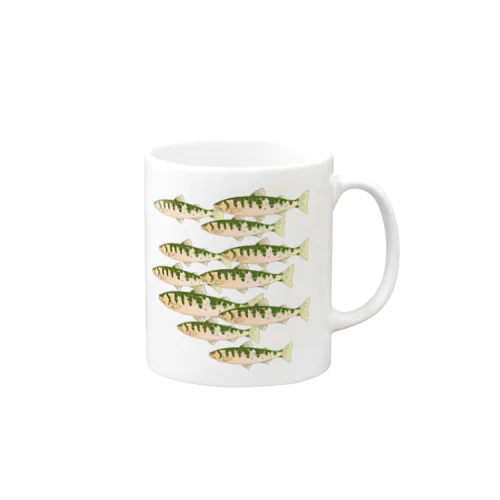 ヤマメの魚群 Mug