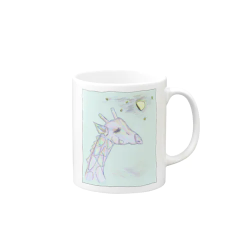 ブルージラフ Mug