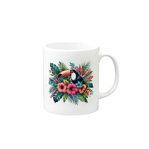 夏Tシャツ🌺花柄🌺ボタニカルアイテム Mug