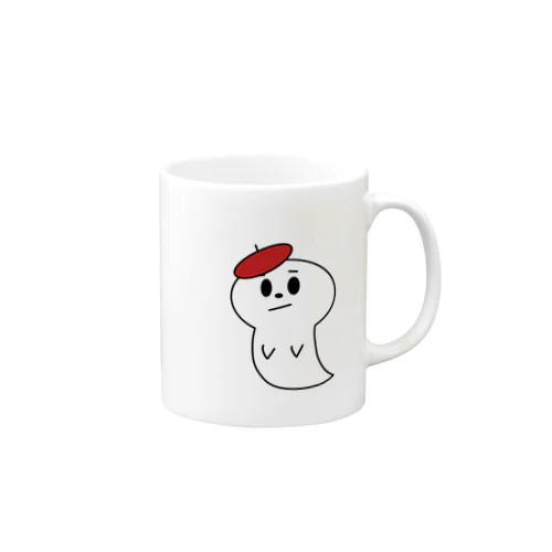 ベレー帽オバケ Mug