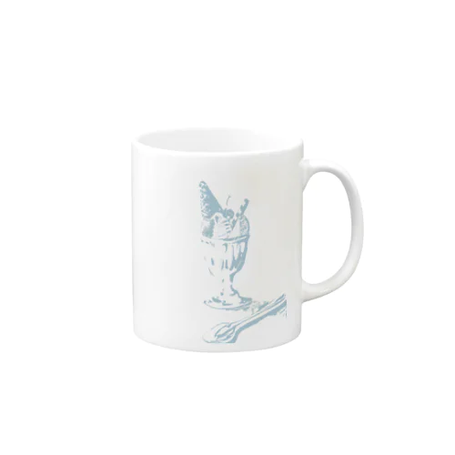 喫茶店のパフェ（水色の） Mug