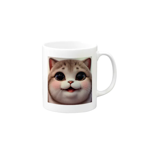 最強可愛いデブ猫 Mug