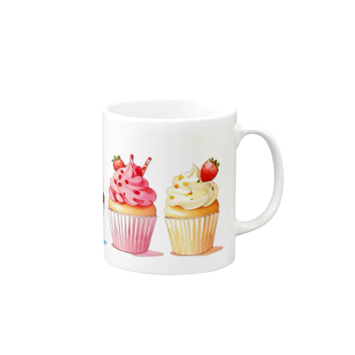 カラフルなカップケーキ🧁 Mug