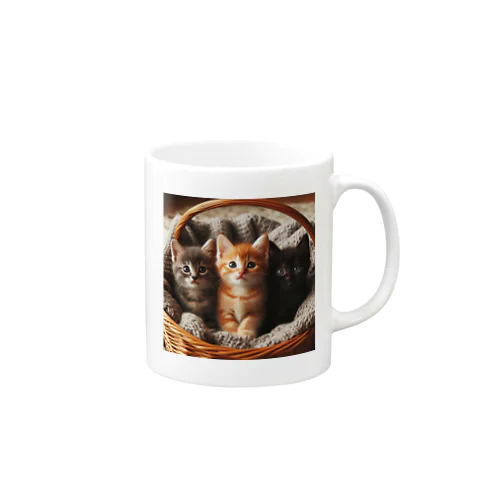 3匹の猫ちゃんグッツ Mug