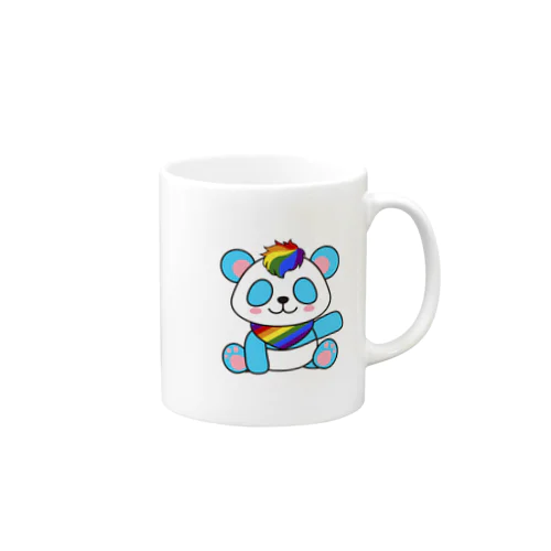 にじいろパンダ Mug