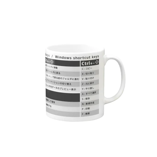 Windowsショートカットキーマグカップ Mug