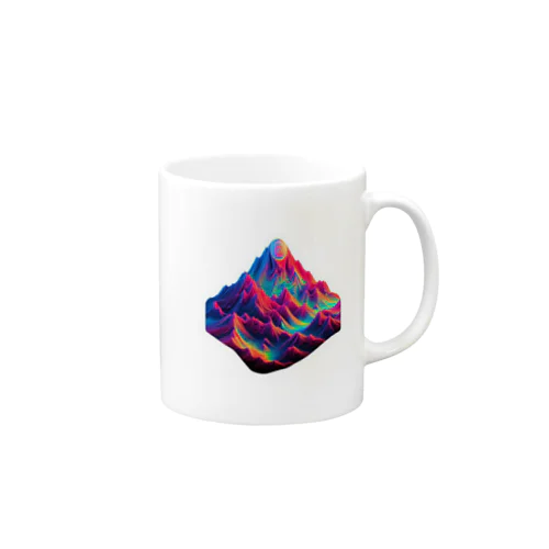 psychedelic mountain マグカップ