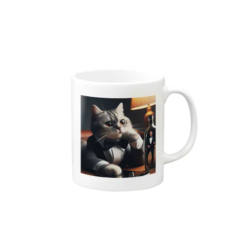 ハードボイルドに憧れる猫２ Mug