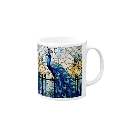 錦上添花・孔雀 Mug