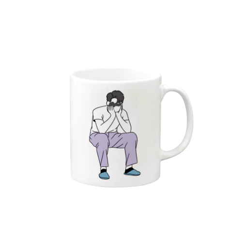 イケメンとお話し中 Mug