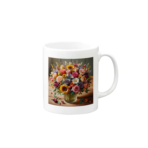 花のデザイン Mug