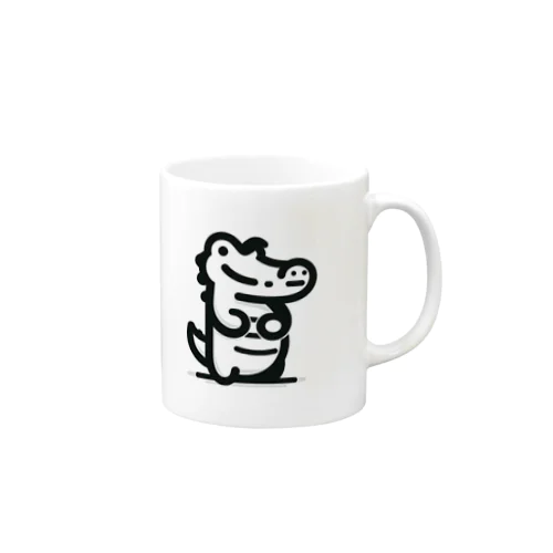 立ってしまったワニ Mug