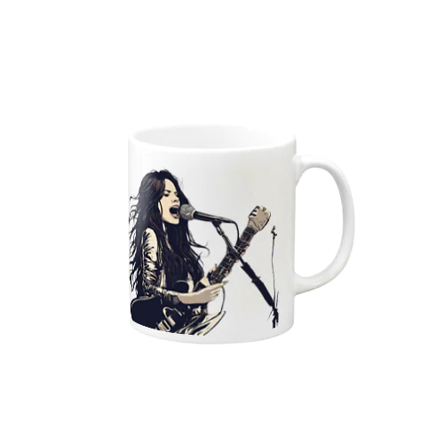 ロックな女 Mug