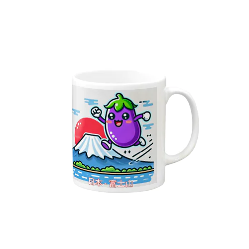 世界を旅するナスビー Mug