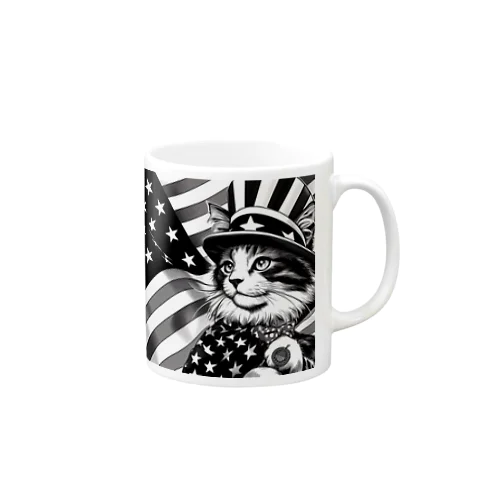 アメリカンな猫 Mug