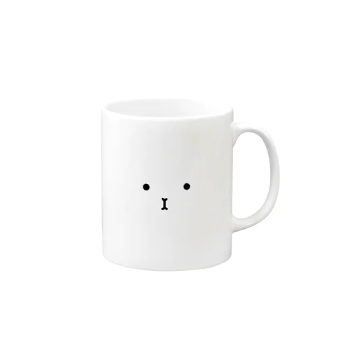 ぽったりモルモット 黒線・顔Ver. Mug