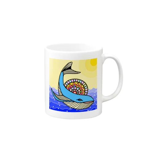 カラフルクジラ Mug