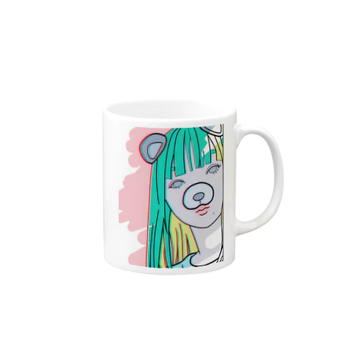 パンダ女子　女友達 Mug