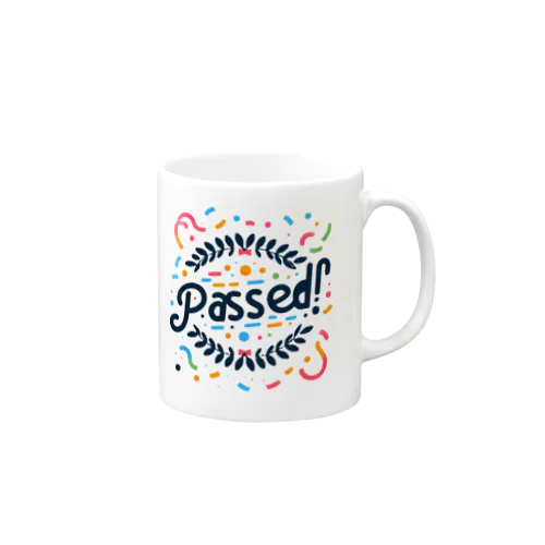 合格PASSED Mug