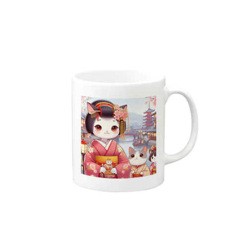 舞妓ネコおにゃん Mug