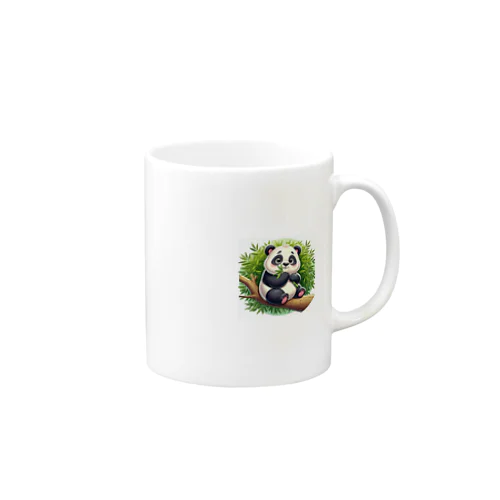 「ふんわりパンダちゃん| 癒しの動物キャラクター Mug