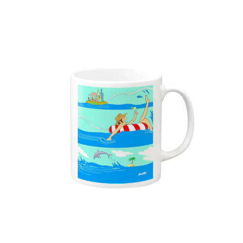 夏！今だけサマータイム Mug