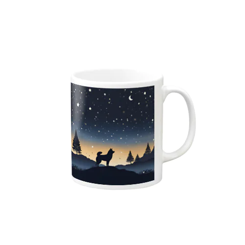 夜明け柴犬 Mug