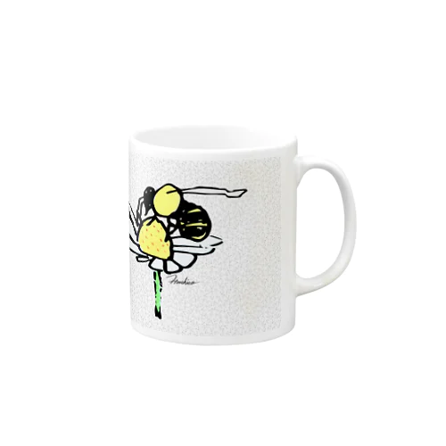 ミツバチとお花 マグカップ