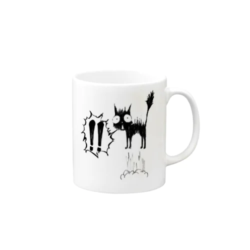びっくりニャンコ Mug