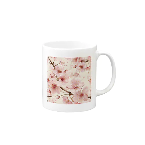 淡いピンクの桜の花4 Mug