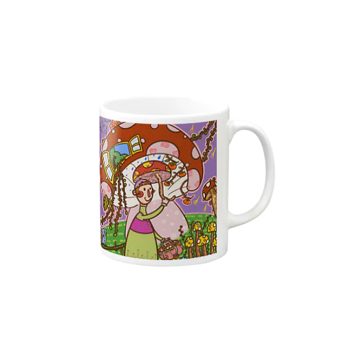 きのこ少女 Mug