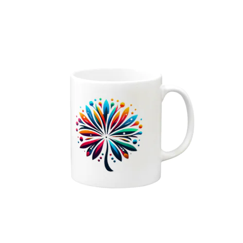 colorful カラフルフラワー Mug