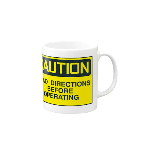 Caution_ReadDirectionsBeforeOperating マグカップ