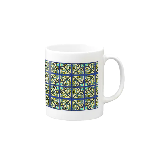 タイル模様 Mug
