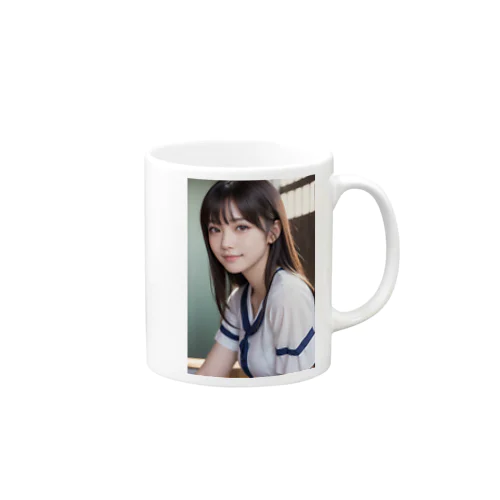 美女との出会い Mug