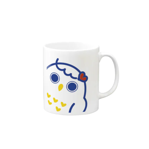レトロカラーのふくろう Mug