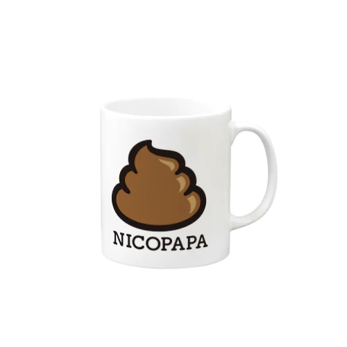 にこパパのうんこマークマグカップが登場！🐱（カラー） Mug