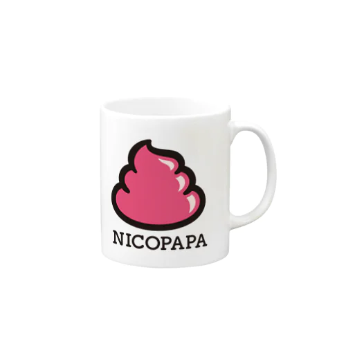 にこパパのうんこマークマグカップが登場！🐱（ピンク） Mug