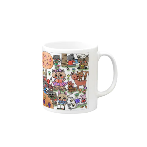ぬりえイラスト(秋)6 Mug