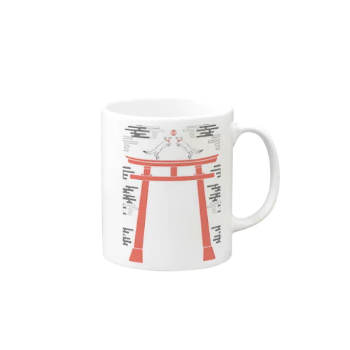 狐の手毬唄 狛狐 Mug