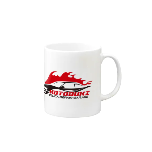 寿自動車（黒・炎） Mug