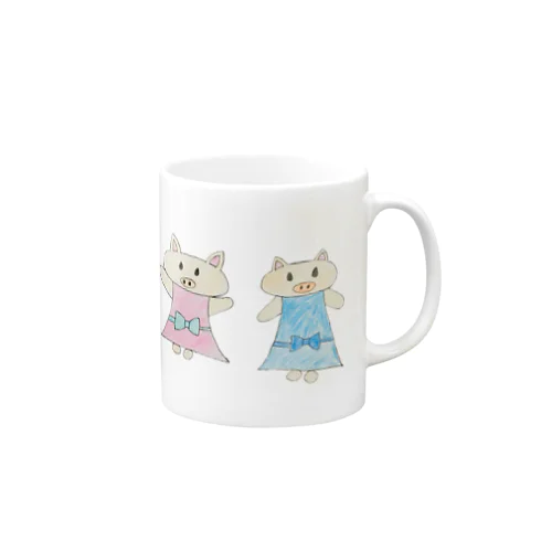 こぶたの姉妹 Mug