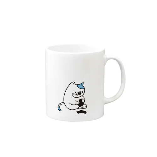 くつしたを脱ぐねこ Mug