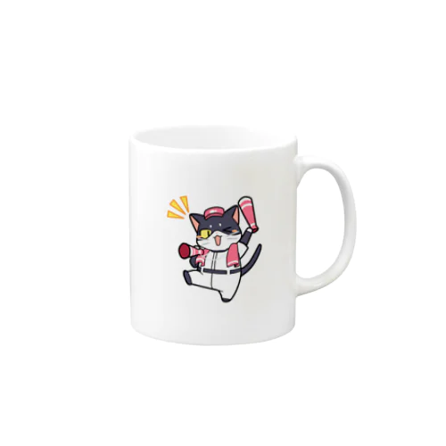 野球にゃんこ Mug