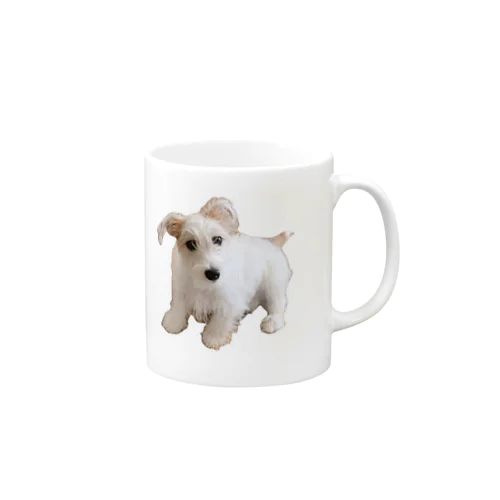 ジャックラッセルテリア ラフ ホワイト＆タン Mug