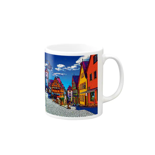 ドイツ ローテンブルクのプレーンライン Mug