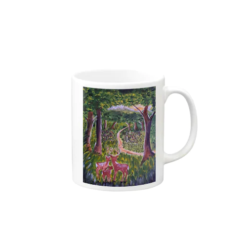 山の息吹と家族（作：エカ） Mug